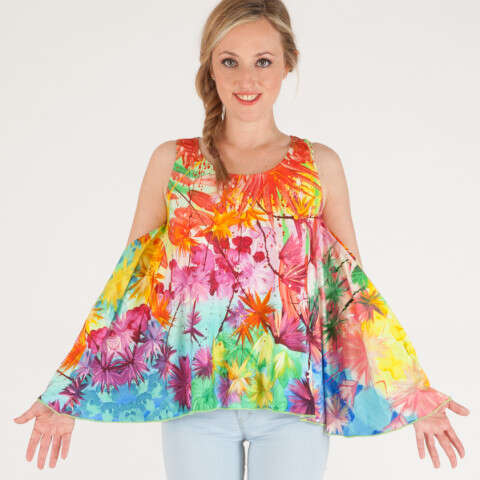 Top in jersey Arcobaleno